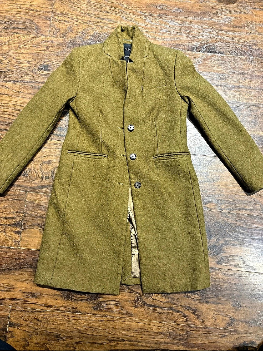 J.Crew Regent Blazer Wool Coat in Green Size 4